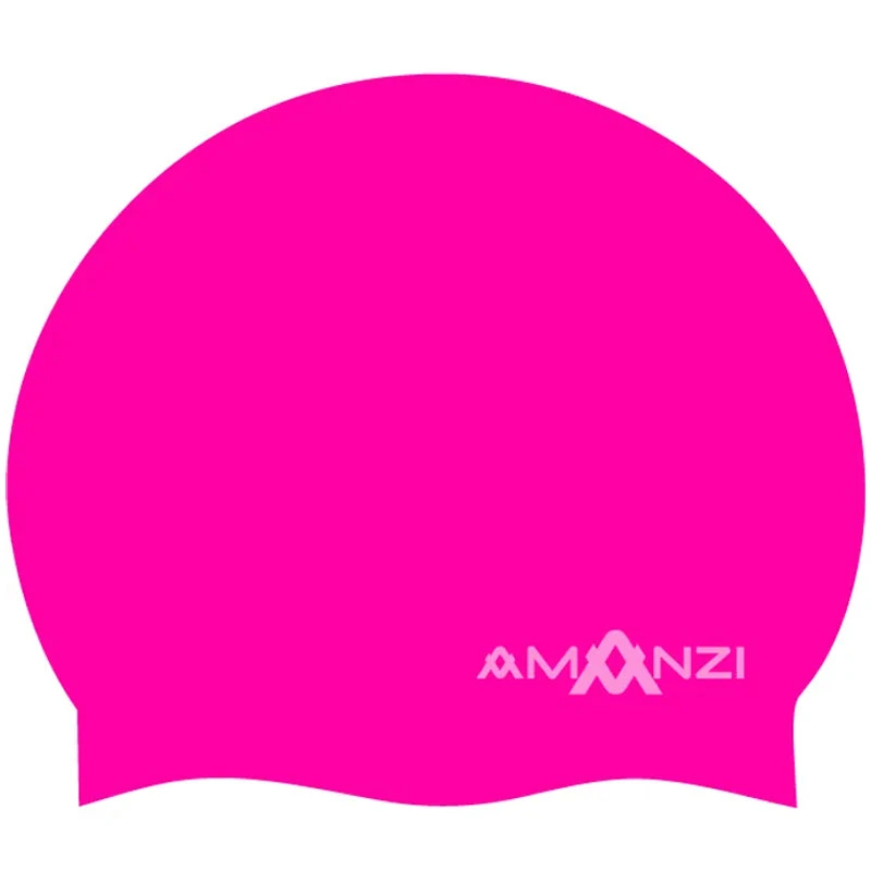 Amanzi - Signature Neon Pink Swim Cap