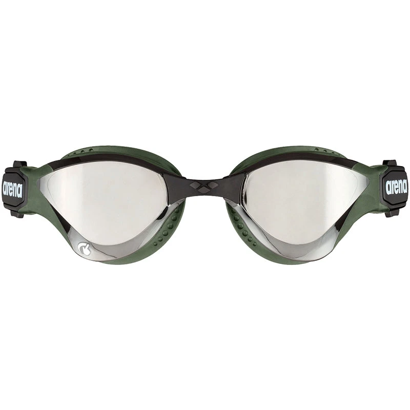 Arena - Cobra Tri Swipe Mirror Triathlon Goggles - Silver/Army - Image 2
