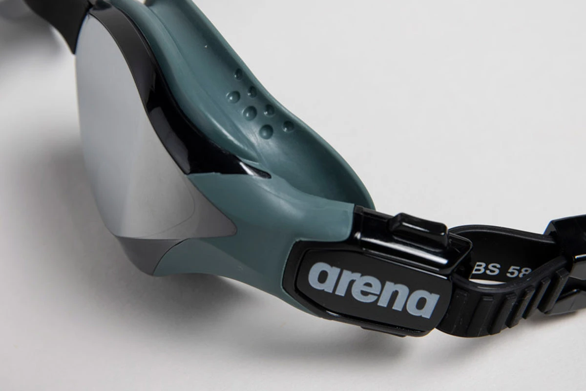 Arena - Cobra Tri Swipe Mirror Triathlon Goggles - Silver/Army - Image 5