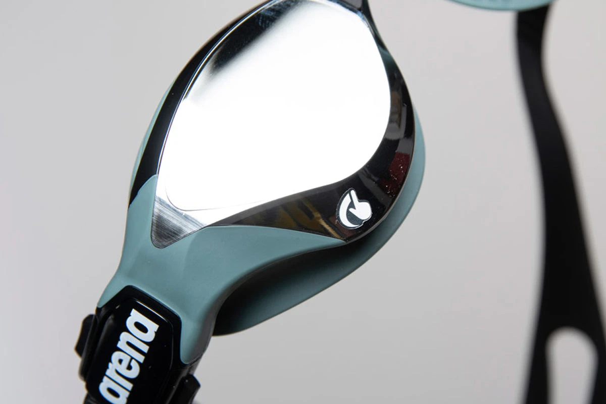 Arena - Cobra Tri Swipe Mirror Triathlon Goggles - Silver/Army - Image 6