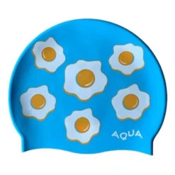 Aqua Egg Head - Blue Silicone Swim Hat