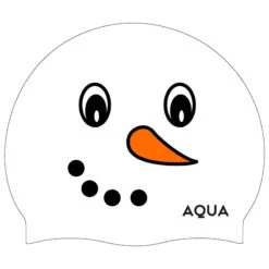 Aqua Snowman - Silicone Swim Hat