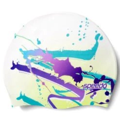 Speedo - Adult Digital Printed Cap - Yellow/White