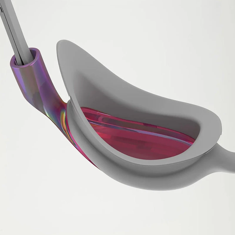 Speedo - Women's Virtue Mirror Goggles - White/Purple - Image 4