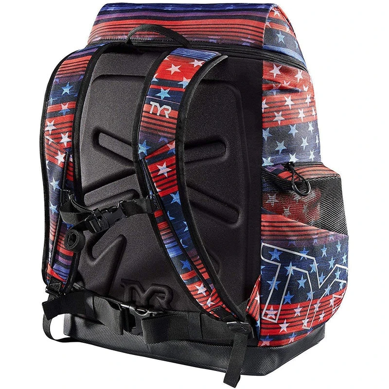 TYR - Alliance 45L Backpack USA Print - Red/White/Blue - Image 2