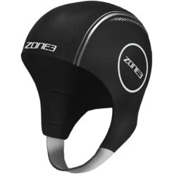 Zone3 - Neoprene Swim Cap - Black/Reflective Silver