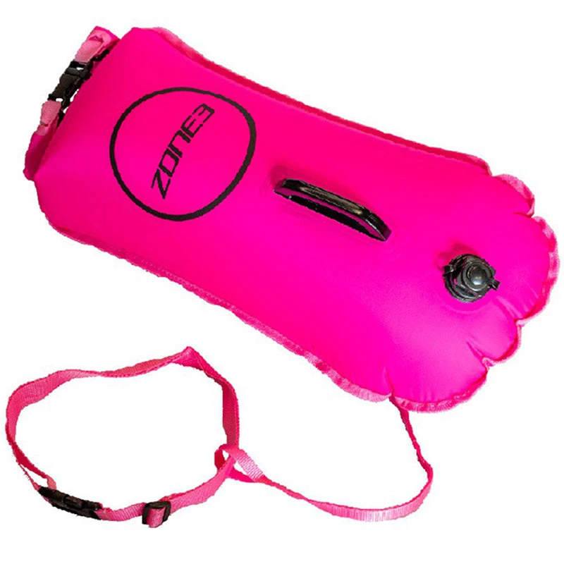 Zone3 - Swim Safety Buoy/Dry Bag 28L - HI-VIS Pink - Image 2