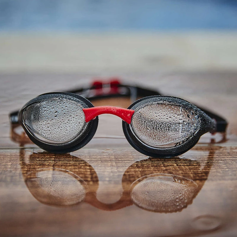 Zone3 - Volare Streamline Racing Swim Goggles - Black/Red (Clear Lens) - Image 3